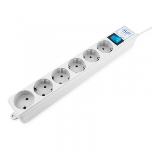 ���� ������ ������� ������ PowerCube PRO SPL(5+1)-16B-P-3M, white ��������-�������� ������������