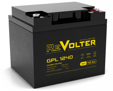 ���� ������ �������������� ������� Delta GPL 1240, ���������� GEL, (12V / 40Ah) ������ ��������-�������� ������������