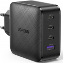 �������� ���������� UGREEN CD224-70774 USB-A 3*USB-C, 65W GaN Tech, Black