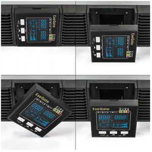 ���� ������ ���� �������������� ������� ExeGate PowerExpert ULS-3000 On-line/LCD/6C13/USB.RS232/2U EP285648RUS black ��������-�������� ������������
