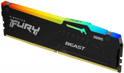 ����������� ������ Kingston 16GB 6400MT/s DDR5 CL32 DIMM FURY Beast RGB EXPO ������