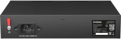 ���������� Digma DSW708G-2S-T ������, (L2+) 8x1����/� 2SFP �����������