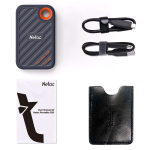 ���� ������ ������� ���� ������� Netac ZX20 512GB USB 3.2 Gen 2 Type-C NT01ZX20-512G-32BL black ��������-�������� ������������
