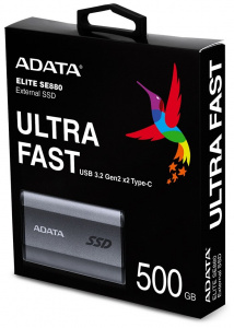 ���� ������ SSD-���������� ������� ADATA Elite SE880 500Gb AELI-SE880-500GCGY ��������-�������� ������������