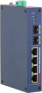 ���������� Dahua DH-CHS4206-4ET-90 �����, 4-�������� ����������� PoE 4 RJ45 10/100����/� (PoE/PoE+/Hi-PoE),