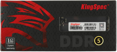 ����������� ������ Kingspec KS4800D5P11016G ������, DDR5 16GB 4800MHz