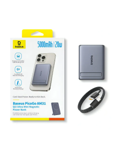 USB-����������� Baseus PicoGo AM41 Ultra-Slim Magnetic 5000��� 20�� �����