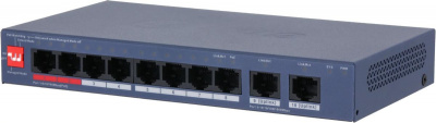 ���������� Dahua DH-CS4010-8ET2GT-110 �����, 8-��������, ����������� 8 RJ45 10/100����/� (PoE/PoE+/Hi-Po
