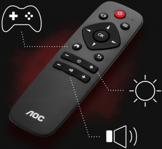 ���� ������ ������� 49" AOC AGON AG493UCX2 Black-Red ��������-�������� ������������