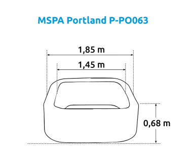 ���� ������ ���-������� MSpa 185�185�68�� Portland P-PO063 ��������-�������� ������������