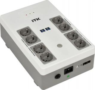 ���� ������ ��� ITK Electra EST8-1000VA-1-001-L 600��/1000��, 8�Schuko, line-interactive ��������-�������� ������������