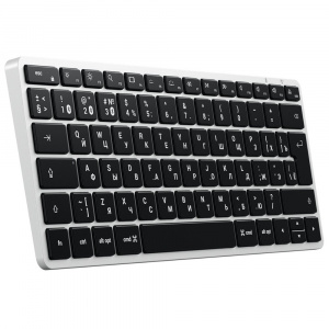 ���� ������ ���������� Satechi Slim X1 Bluetooth Backlit Keyboard, Bluetooth, Silver ��������-�������� ������������