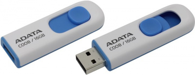 ���� ������ ������ AData C008 16Gb white/blue ��������-�������� ������������