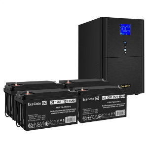 ���� ������ ��� ExeGate EX295991RUS + ������� 65A� EX282980RUS 4�� SineTower SZ-5000.LCD.AVR.2SH.1C13.T, black ��������-�������� ������������