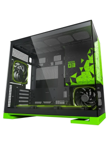 ������ ��� ���������� Geometric Future Model 3 Green with fans / mATX / 5x120mm ARGB fans