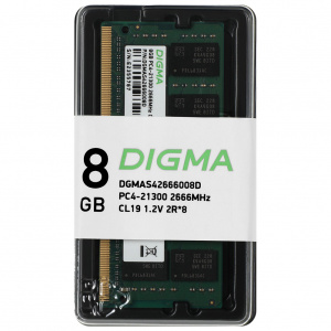 ����������� ������ Digma 8Gb DDR4 2666MHz SODIMM DGMAS42666008D