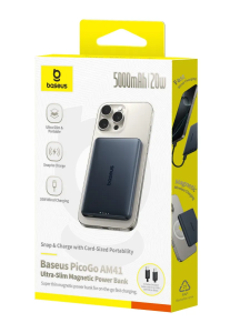 USB-����������� Baseus PicoGo AM41 Ultra-Slim Magnetic 5000��� 20�� ������