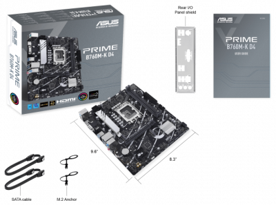 ����������� ����� Asus PRIME B760M-K D4 Soc-1700 Intel B760 2xDDR4 mATX RAID/VGA/HDMI
